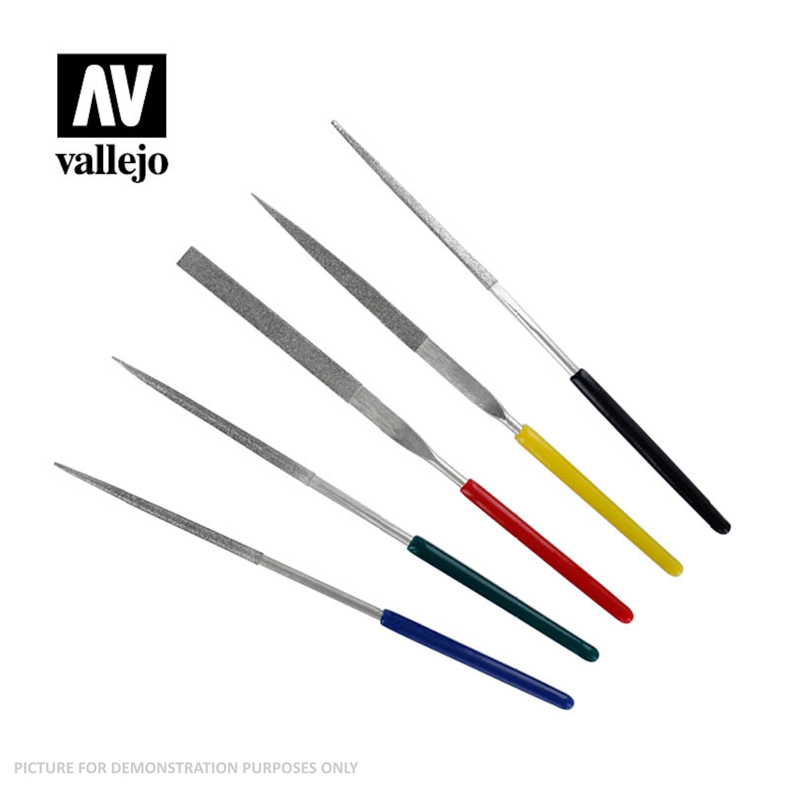Vallejo Hobby Tools - Set of 5 100mm Mini Diamond Files